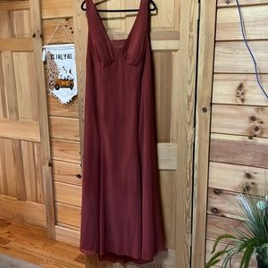Terocotta azazie wedding dress